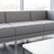 Flash Furniture Hercules Imagination Series Contemporary Gray Leathersoft Middle Chair ZB-IMAG-MIDDLE-GY-GG - alternate 1